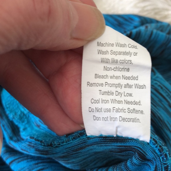 BEVERLY HILLS POLO CLUB SMALL TURQUOISE MIX CROPPED CAPRIS YOGA ATHLETIC - #408 - Picture 8 of 9